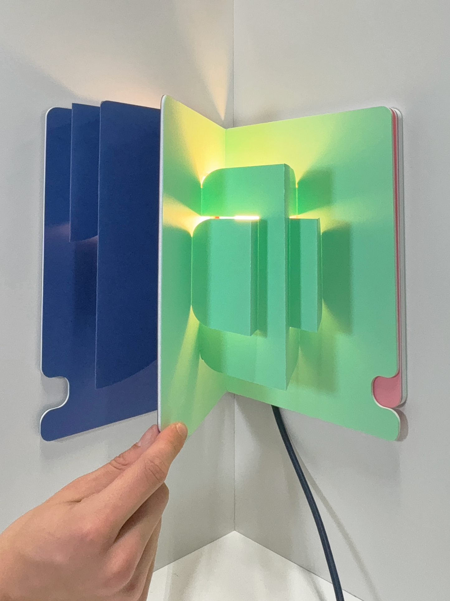Pop Up Lamp Blue/Mint/Pink